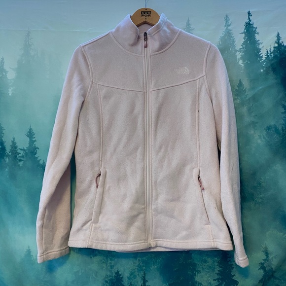 The North Face Tops - The north face light pink zip up fleece sweatshirt